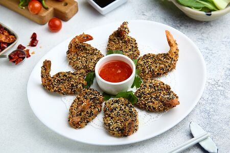 Креветки в кляре