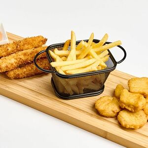 Стрипсы, Наггетс, картошка фри жареные