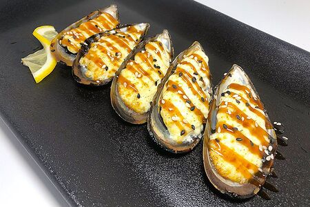 Мидии запеченные