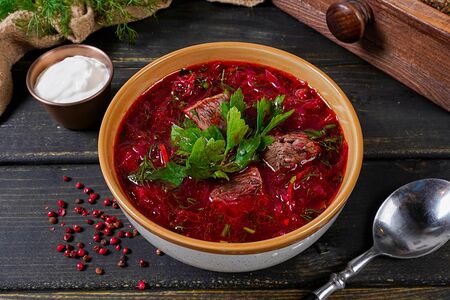 Борщ с говядиной