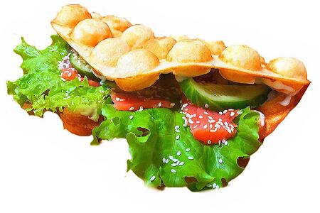 С красной рыбой