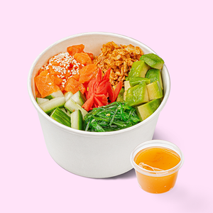 Поке с лососем и 1 соус