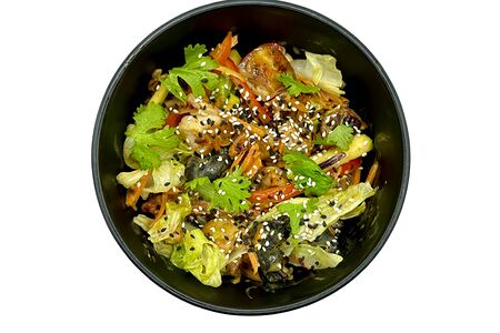 Цыплёнок вок с овощами