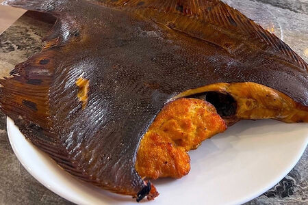 Камбала горячего копчения 