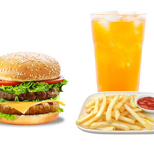 Mix бургер + фри + напиток на выбор 0,5