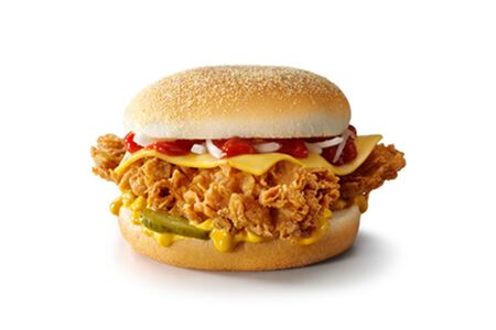 Чизбургер с луком 