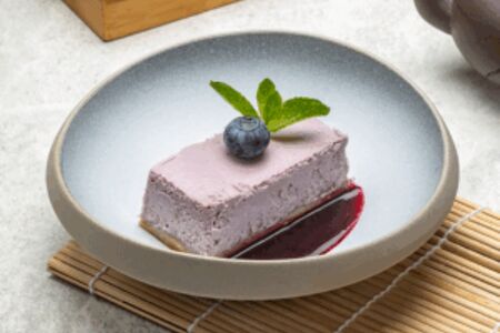 Черничный десерт из риккоты