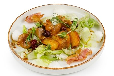 С лисичками и беконом