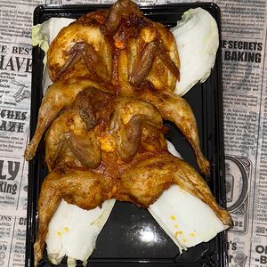 Перепелка начиненная гречкой и беконом