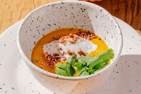 Биск из краба и креветок