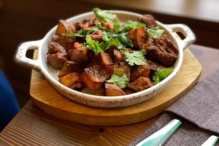 Оджахури со свининой и картофелем