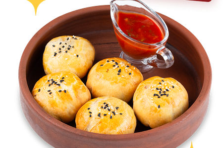 Мини-самса с бараниной и соусом сацебели (5 шт.)