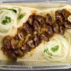 Шашлык из куриных сердец