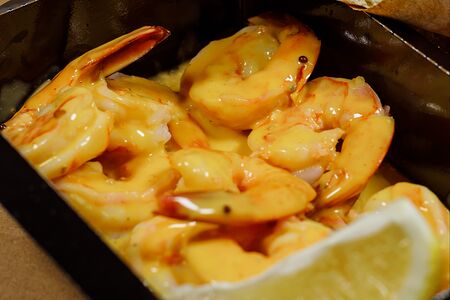 Креветки в горчичном соусе