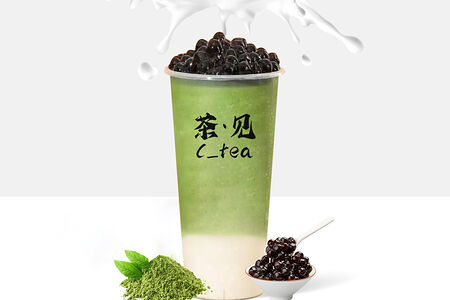 Матча-латте бабл