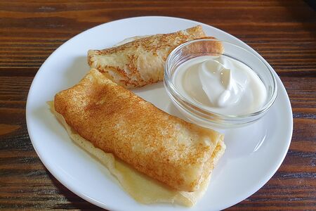 Блинчики с творогом