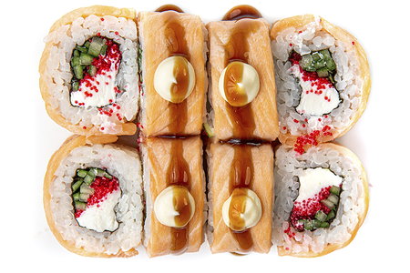 Запеченный ролл Филадельфия