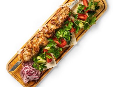 Шашлык из цыпленка с шафраном