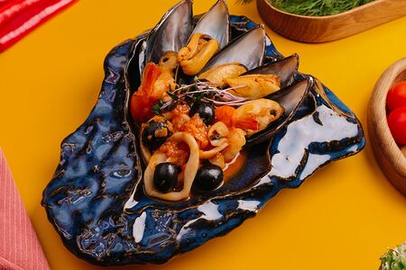 Соте из морепродуктов