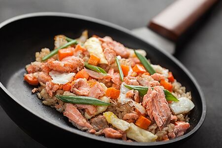 Wok Лосось с рисом