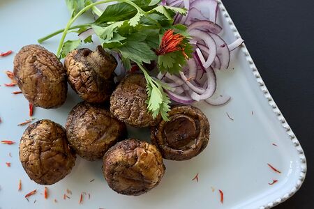 Шампиньоны на углях