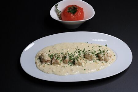 Креветки в сливочном соусе