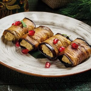 Рулетики из баклажанов