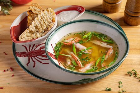 Камчатский суп с копченой сметаной