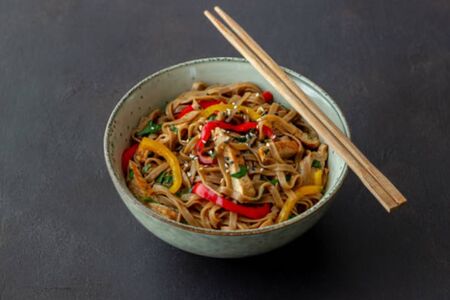 Соба с овощами