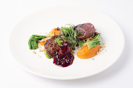 Медальоны с пюре из корнеплодов