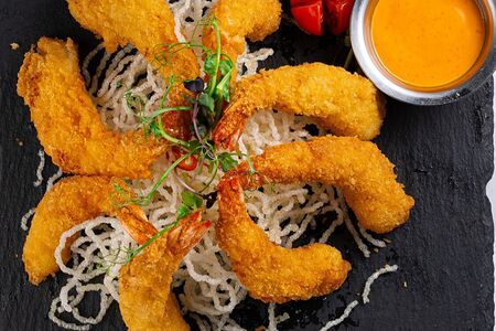 Креветки в кляре 