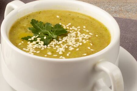 Кабачковый суп-пюре постный