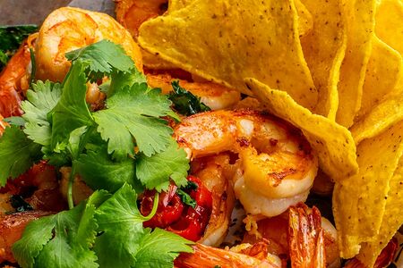 Жареные креветки