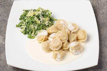 Пельмени в сливках