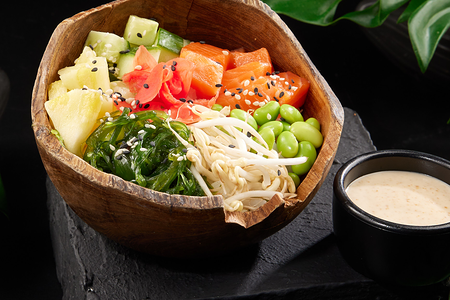 Поке с лососем