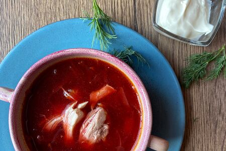 Борщ с цыпленком