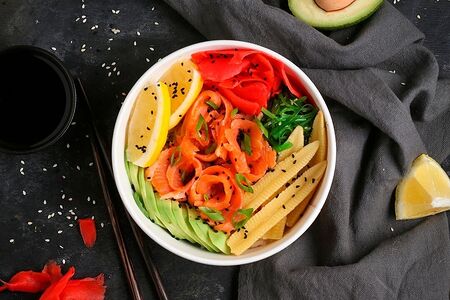 Поке с креветками 