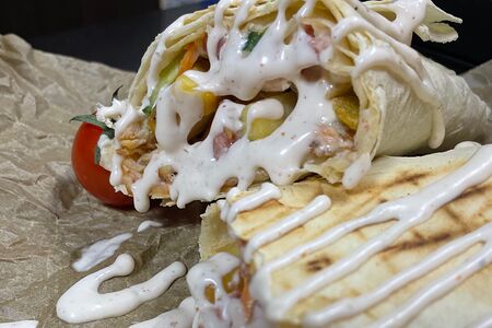 Шаурма с наггетсами