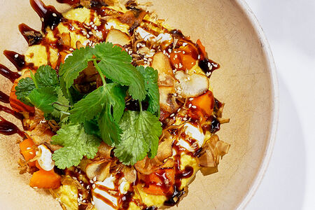 Пшенная каша с угрем