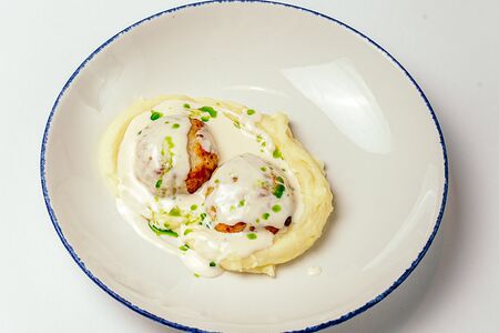 Котлеты из щуки с картофельным пюре