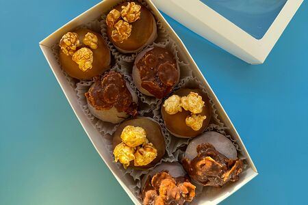 Моти Карамельный попкорн, молочный шоколад-арахис-хлопья S