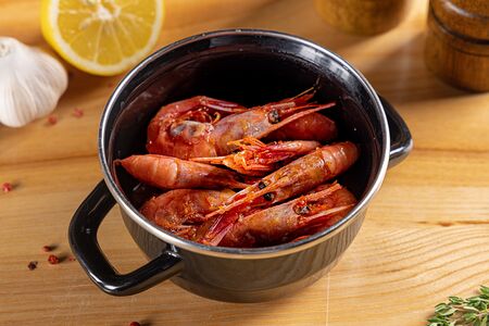 Гренландские креветки в жарке