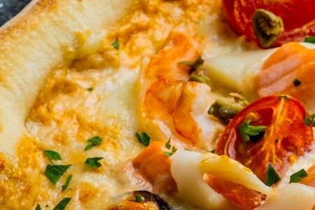 Пицца с морепродуктами