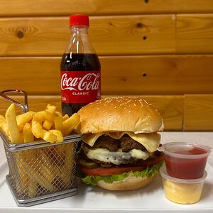 Комбо Говяжий дабл чизбургер