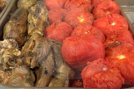 Овощи на мангале целые