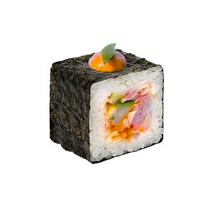 Острый ролл с креветкой