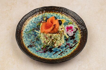 Салат Авокадо с семгой