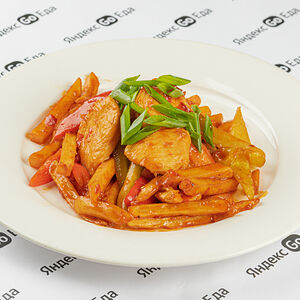 Курица с картофелем фри