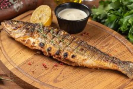 Сибас на углях