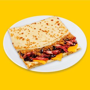 С беконом и сыром чеддер